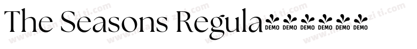 The Seasons Regula字体转换